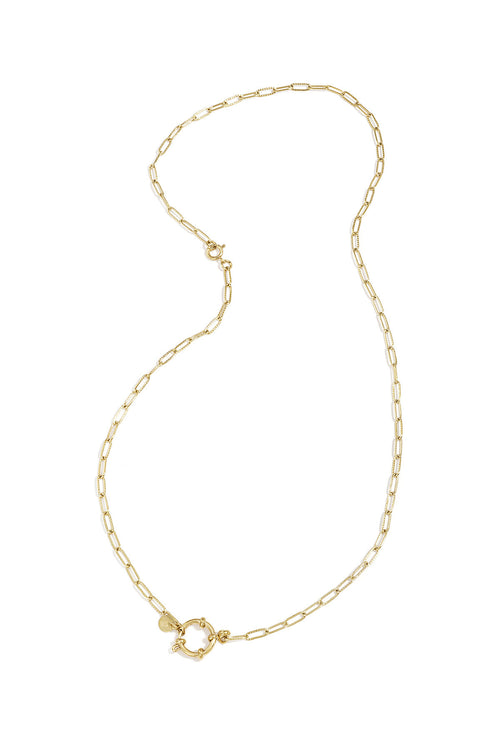 2-in-1 necklace and bracelet with oval links