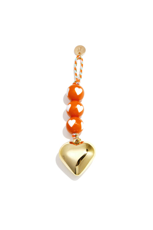 Charming Acrylic Heart Bag Charms for Spring/Summer