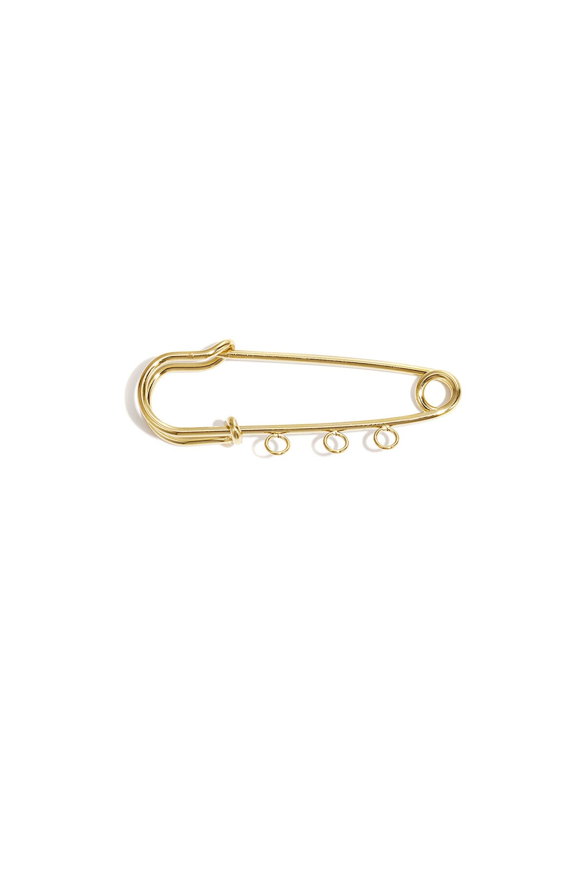 Elegant Gold Color Stainless Steel Brooch for Daily Wear
