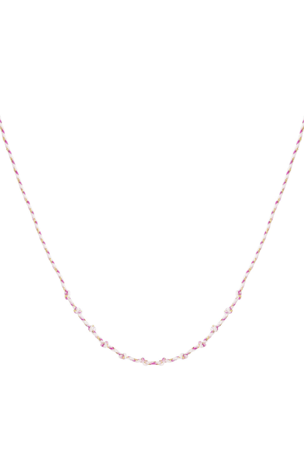 Cotton swirl necklace DIY