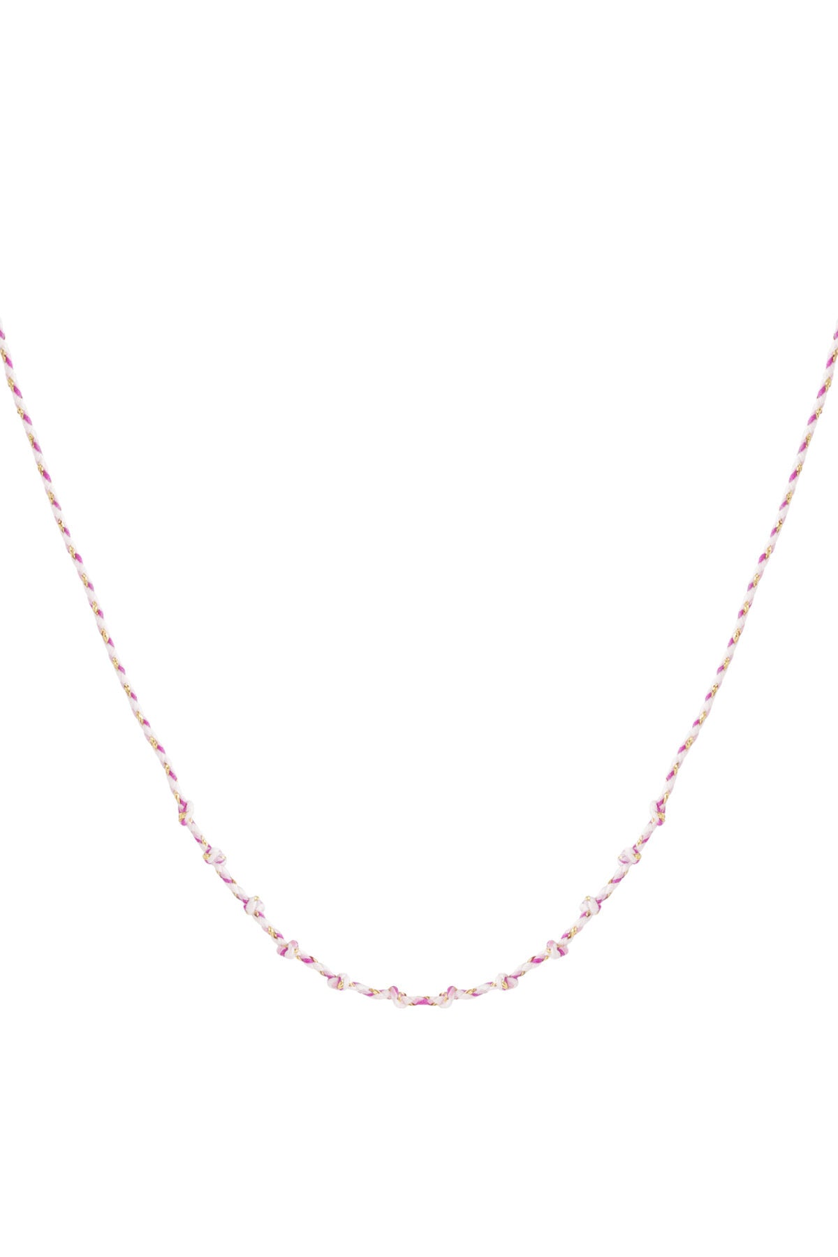 Cotton swirl necklace DIY