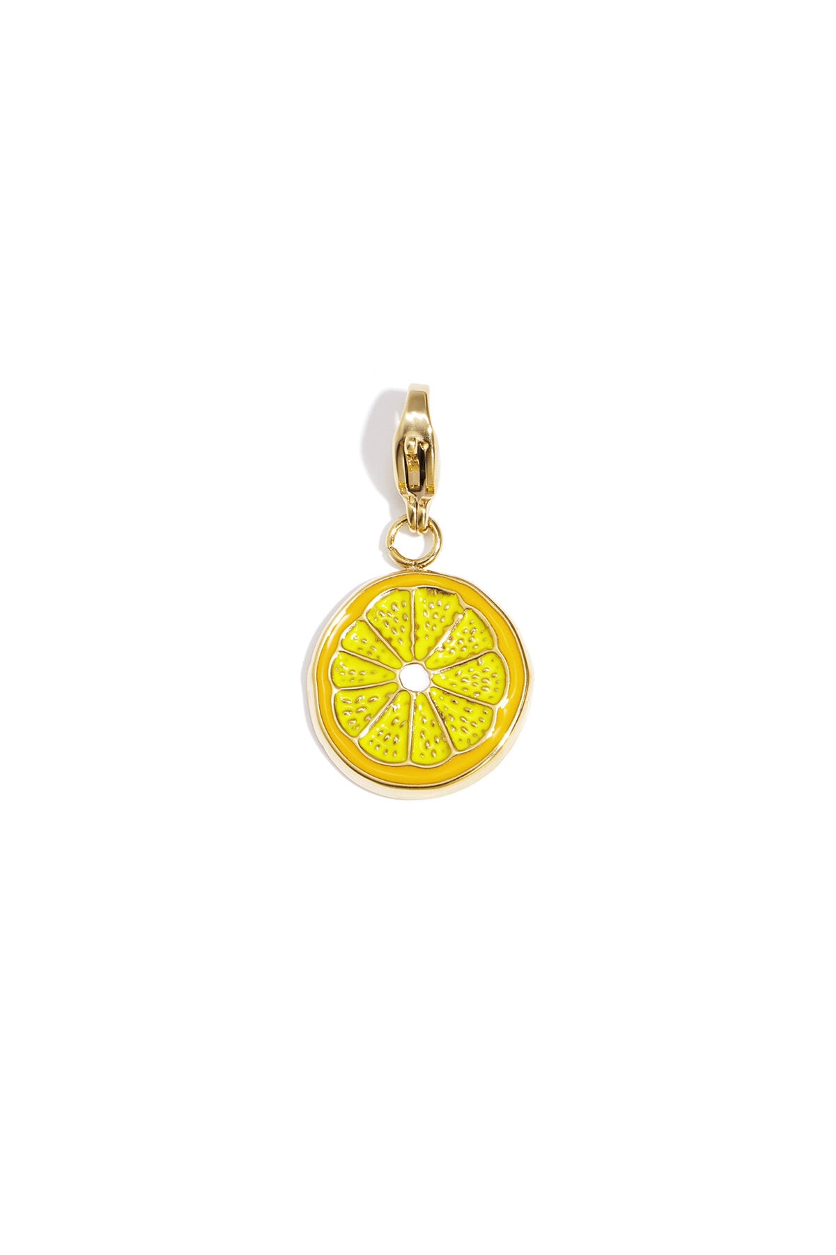 Charming Yellow Enamel Fruit Ring for Everyday Style