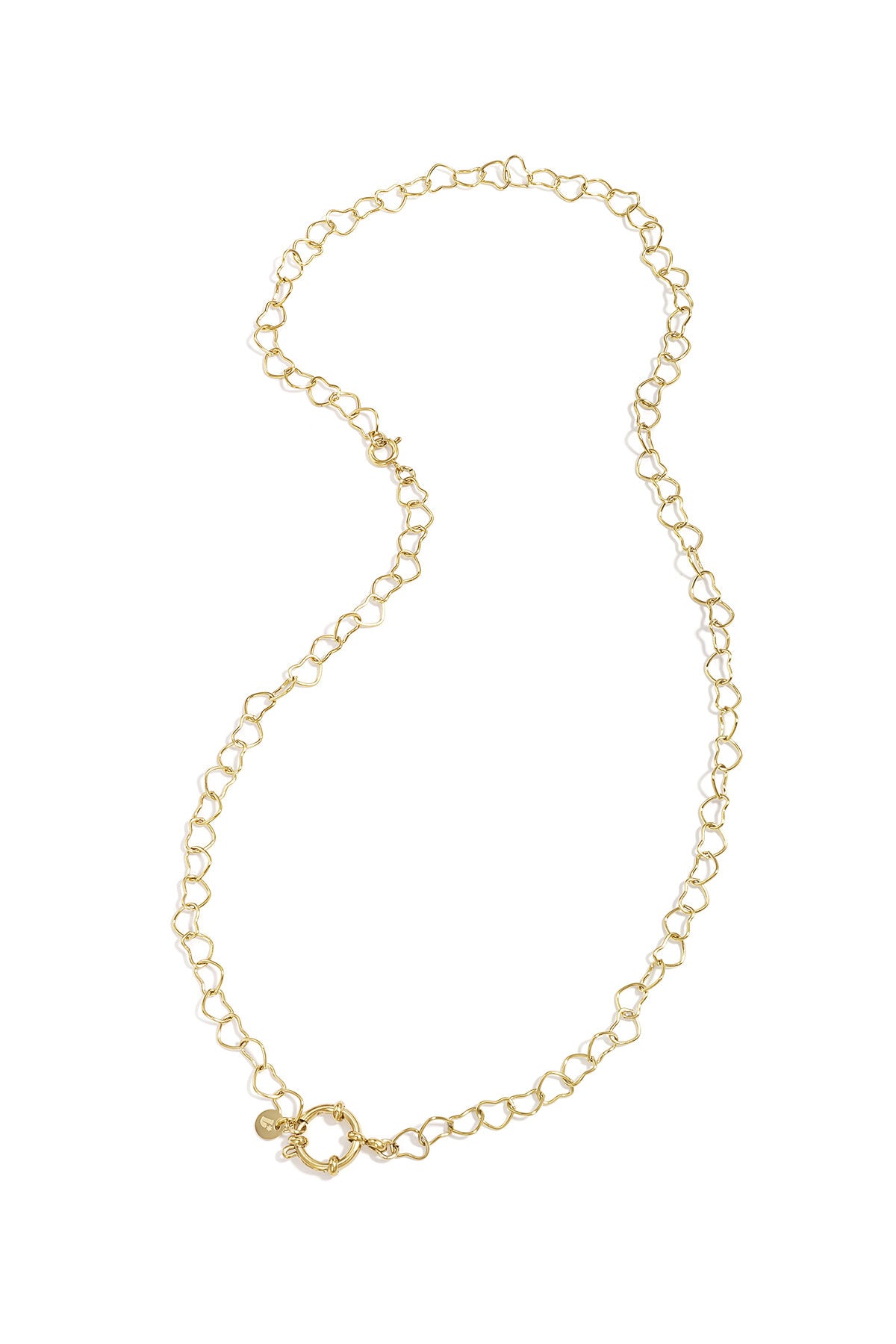 2-in-1 necklace bracelet with heart-shaped links