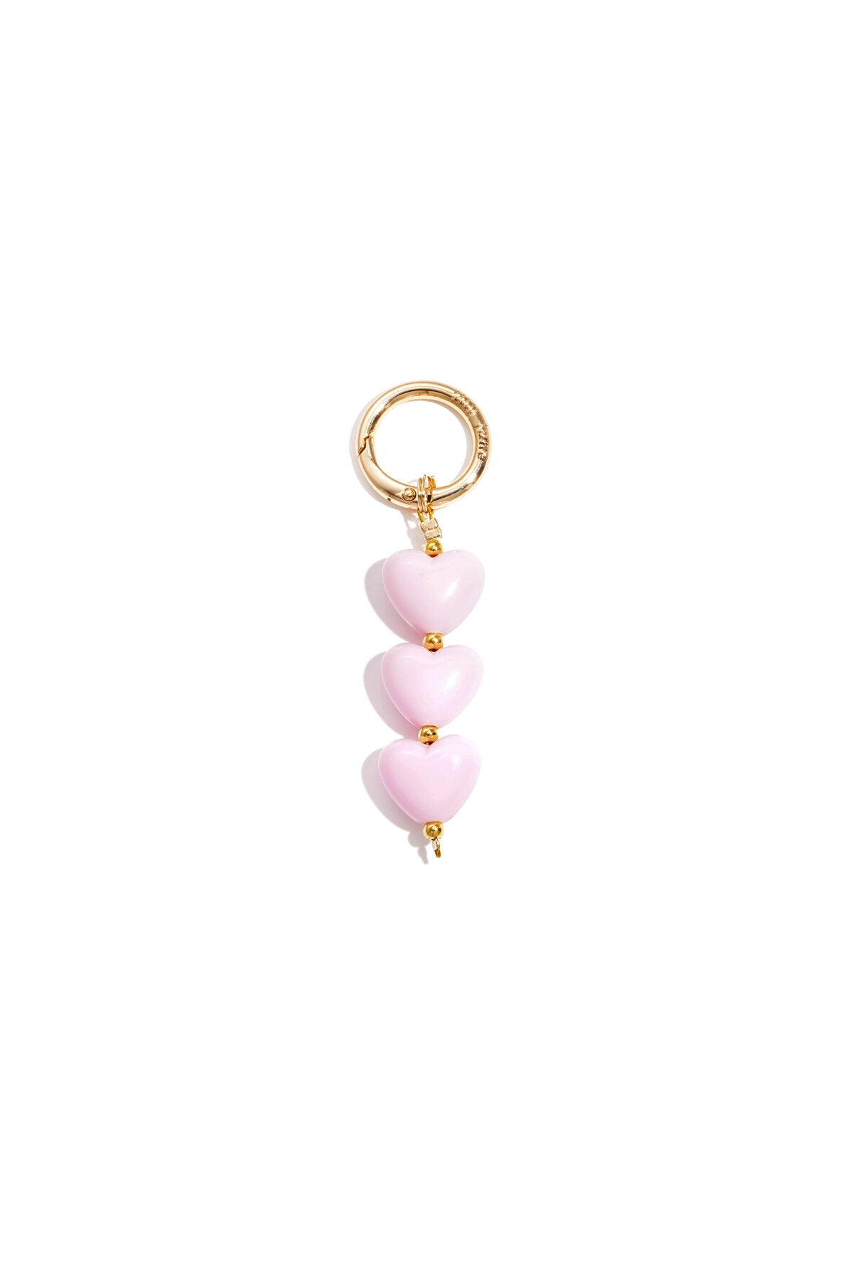 Charming Acrylic Heart Bag Charms for Spring