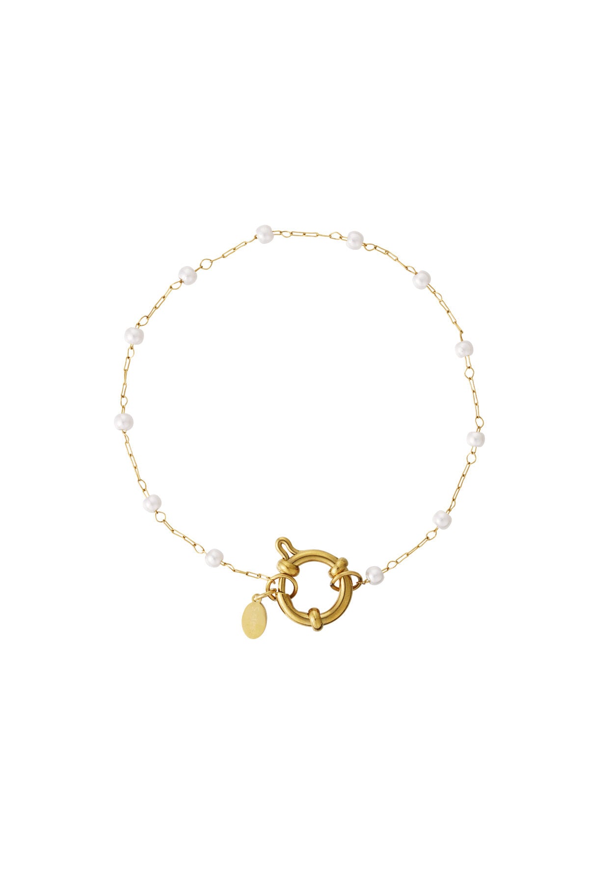 Elegant Gold Color Stainless Steel Chain Bracelet