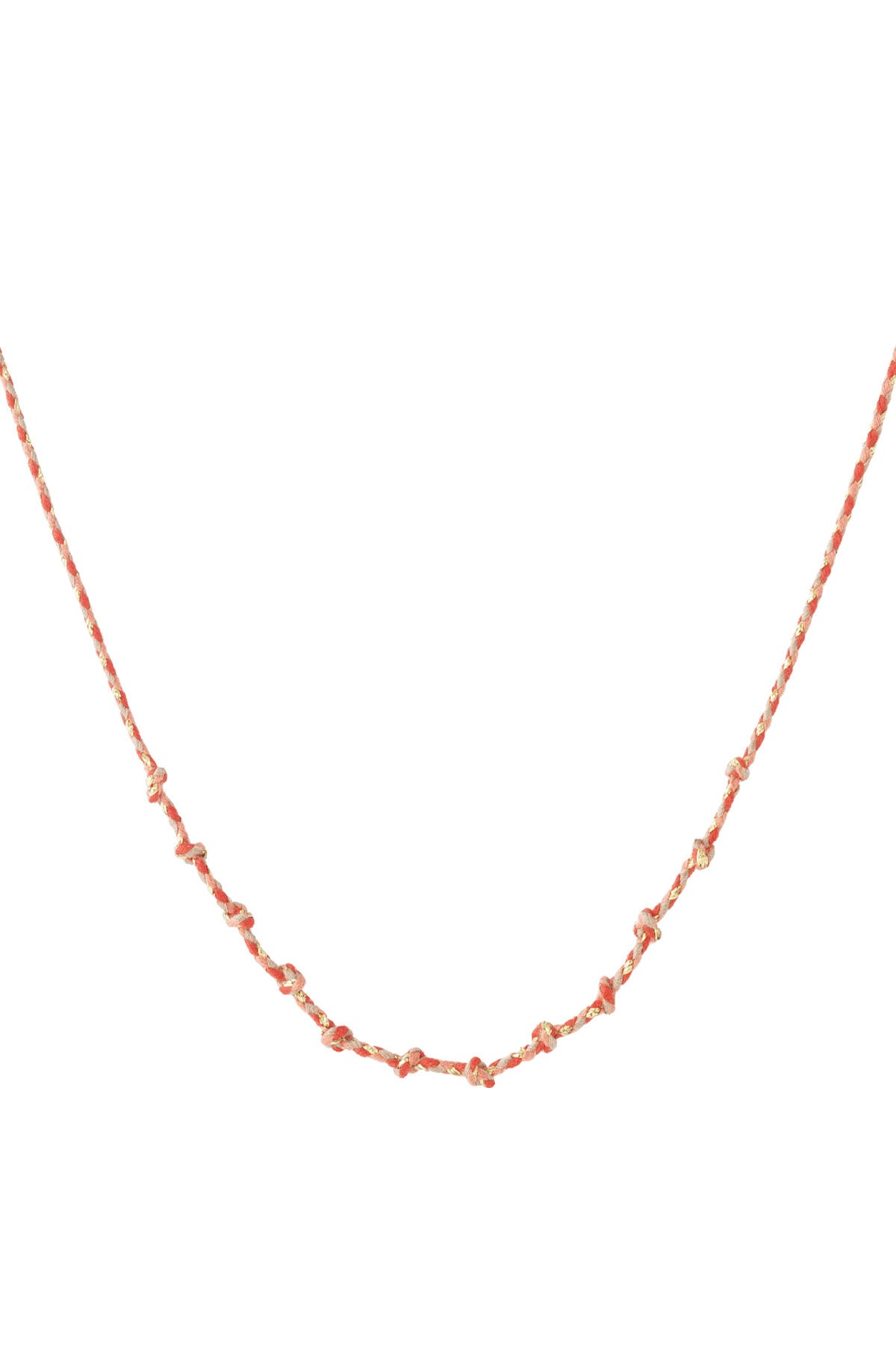 Cotton swirl necklace DIY
