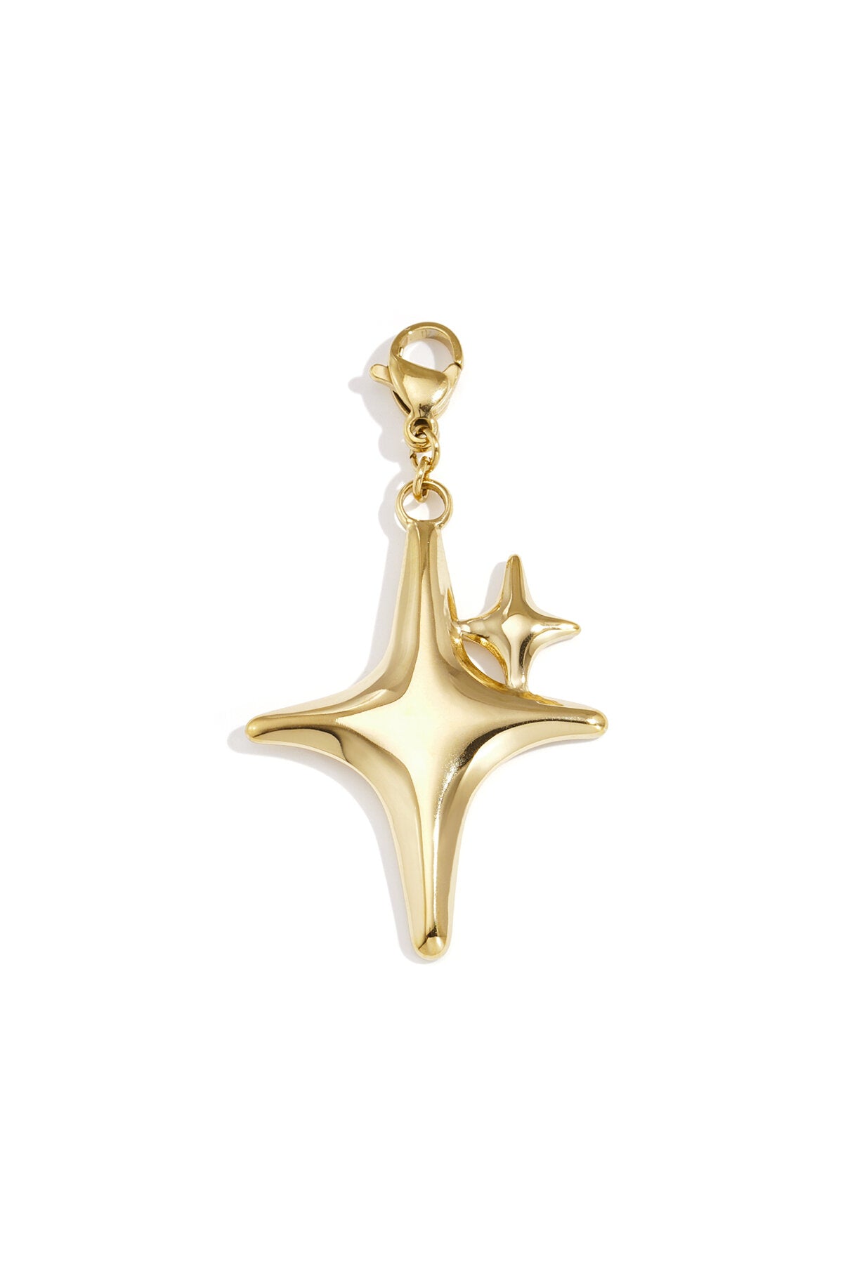 Elegant Gold Star Stainless Steel Jewelry Finding
