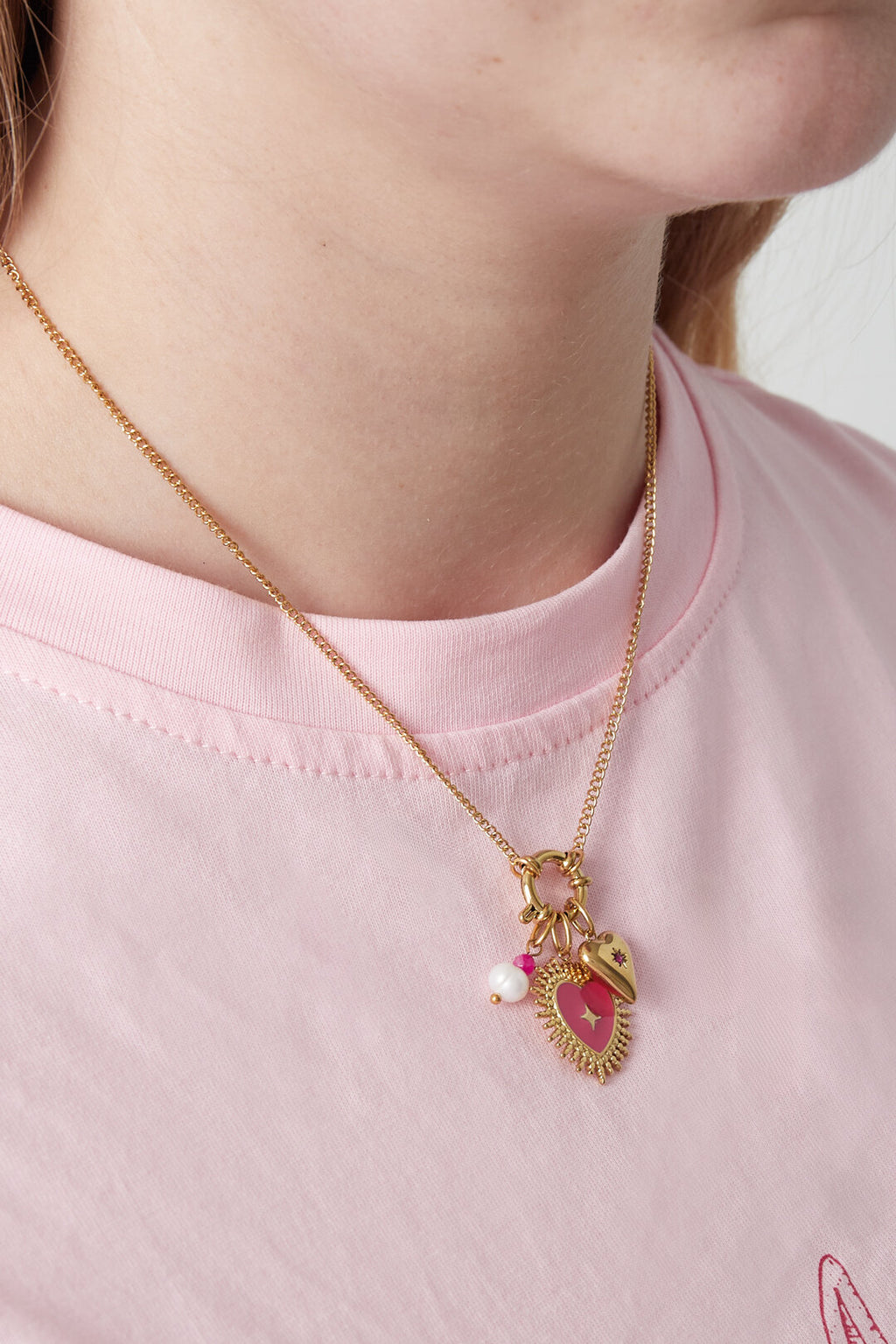 Sun of heart DIY necklace