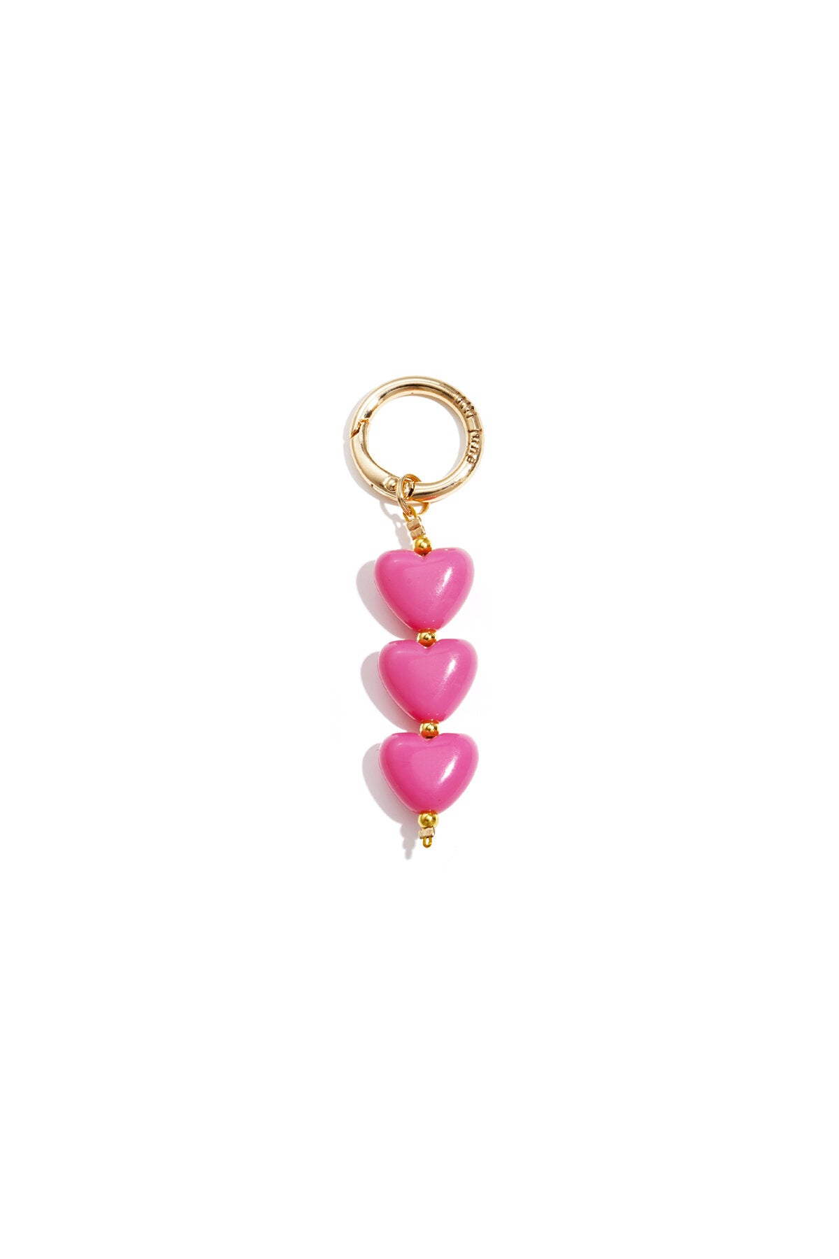 Charming Acrylic Heart Bag Charms for Spring