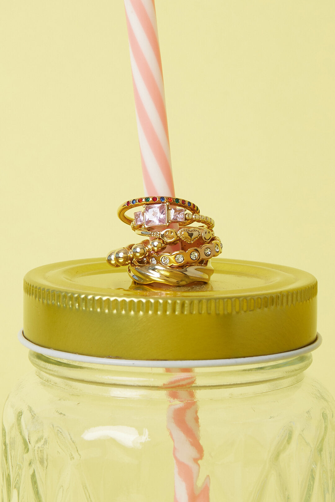 Elegant Gold Color Zircon Ring for Women