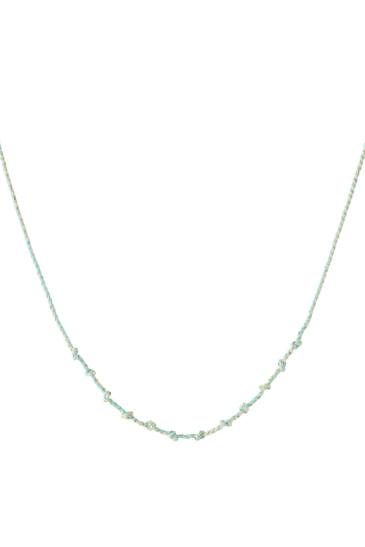 Cotton swirl necklace DIY