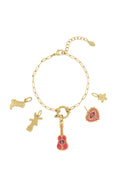 Elegant 14K Gold Plated Charm Bracelet for Women