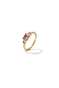 Elegant Gold Color Zircon Ring for Women
