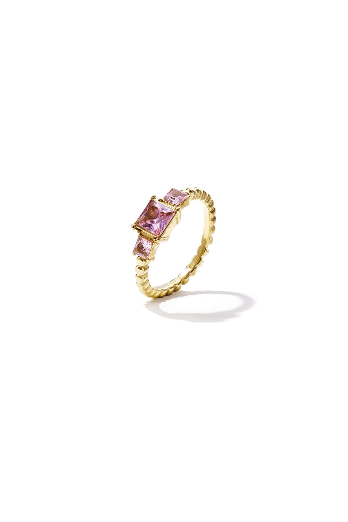 Elegant Gold Color Zircon Ring for Women