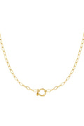 Golden knot necklace