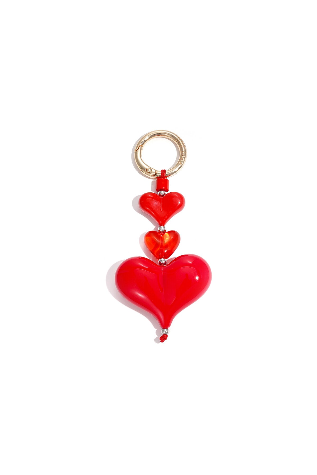 Charming Heart-Shaped Bag Charms for Spring/Summer