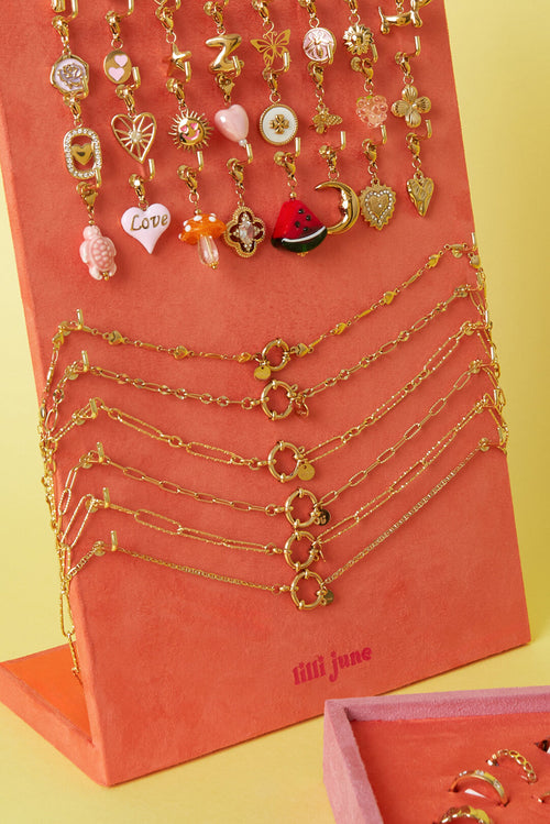 2-in-1 necklace and bracelet with varying links