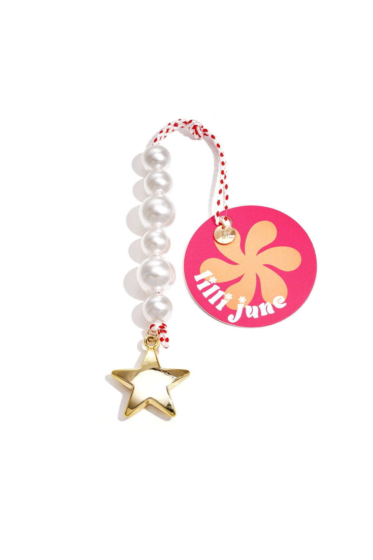 Charming Star Bead Bag Charm - Simple Elegance
