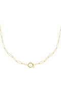 Golden loop necklace