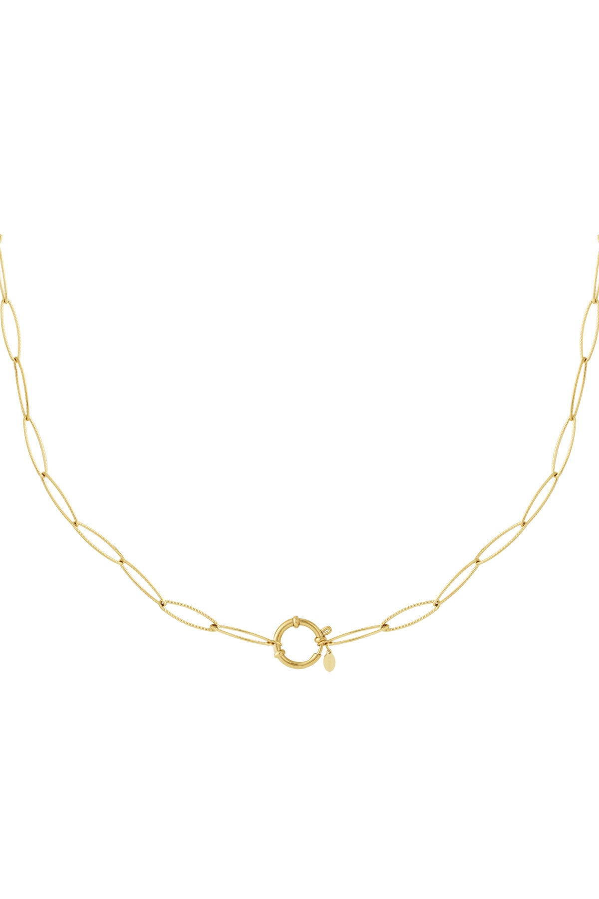 Golden loop necklace