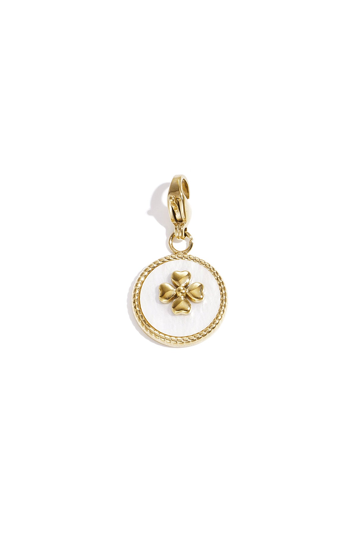 Lilli June White Clover Stainless Steel Ring - Daily Elegance